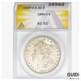 1889-O Morgan Silver Dollar ANACS AU55