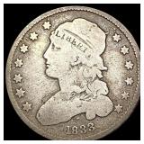 1833 Capped Bust Quarter NICELY CIRCULATED