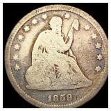 1859-O Seated Liberty Quarter NICELY CIRCULATED