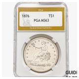 1876 Silver Trade Dollar PGA MS63