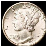 1939-D Mercury Dime CHOICE BU