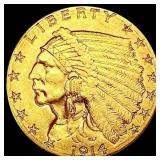 1914-D $2.50 Gold Quarter Eagle UNCIRCULATED