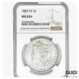 1882-CC Morgan Silver Dollar NGC MS65+