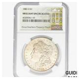 1882-O Morgan Silver Dollar NGC BU