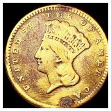 1857 Rare Gold Dollar NICELY CIRCULATED