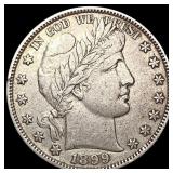 1899 Barber Half Dollar CLOSELY UNCIRCULATED