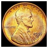 1921-S Wheat Cent CLOSELY UNCIRCULATED