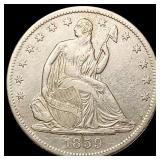 1859-S Seated Liberty Half Dollar CLOSELY