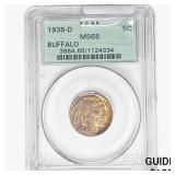 1938-D Buffalo Nickel PCGS MS65