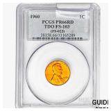 1960 Lincoln Memorial Cent PCGS PR66 RD TDO