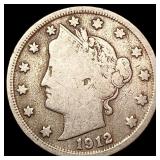 1912-S Liberty Victory Nickel NICELY CIRCULATED