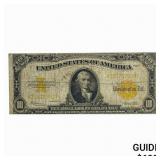 1922 $10 HILLEGAS GOLD CERTIFICATE NOTE