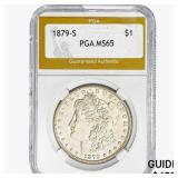 1879-S Morgan Silver Dollar PGA MS65