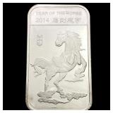 2014 Year of the Horse 1oz Silver Bar