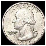 1934 Washington Silver Quarter UNCIRCULATED