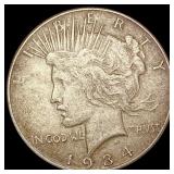 1934 Silver Peace Dollar CHOICE AU