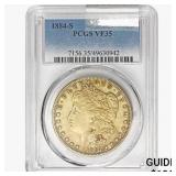 1884-S Morgan Silver Dollar PCGS VF35