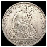 1855-O Arrow Seated Liberty Half Dollar LIGHTLY