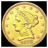 1878 $2.50 Gold Quarter Eagle UNCIRCULATED