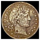 1893-S Barber Half Dollar LIGHTLY CIRCULATED