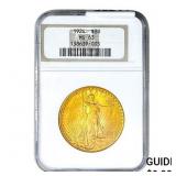 1924 $20 Gold Double Eagle NGC MS63