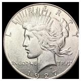 1927 Silver Peace Dollar UNCIRCULATED