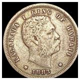 1883 Kingdom of Hawaii Dime LIGHTLY CIRCULATED