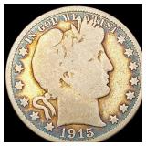 1915 Barber Half Dollar NICELY CIRCULATED