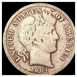 1904-S Barber Dime NICELY CIRCULATED