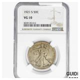 1921-S Walking Liberty Half Dollar NGC VG10