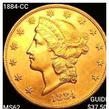 1884-CC $20 Gold Double Eagle UNCIRCULATED