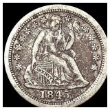 1845-O Seated Liberty Dime LIGHTLY CIRCULATED