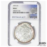 1879-S Morgan Silver Dollar NGC MS65