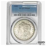 1900 Morgan Silver Dollar PCGS MS65