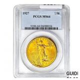 1927 $20 Gold Double Eagle PCGS MS64