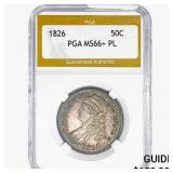 1826 Capped Bust Half Dollar PGA MS66+ PL