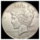 1935 Silver Peace Dollar CHOICE AU