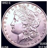 1892-S Morgan Silver Dollar CHOICE AU