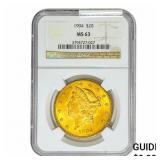 1904 $20 Gold Double Eagle NGC MS63