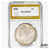 1886 Morgan Silver Dollar PGA MS65