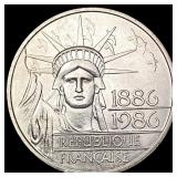 1986 France 100 Franc Piedfort UNCIRCULATED