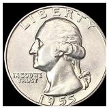 1955-D Washington Silver Quarter UNCIRCULATED