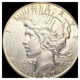 1927-S Silver Peace Dollar LIGHTLY CIRCULATED