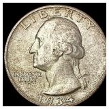 1934 Washington Silver Quarter UNCIRCULATED