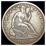 1862-S Seated Liberty Half Dollar CLOSELY