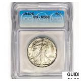 1942-S Walking Liberty Half Dollar ICG MS66