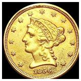 1856 $2.50 Gold Quarter Eagle CLOSELY