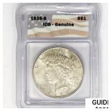 1926-S Silver Peace Dollar ICG