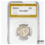 1928-D Standing Liberty Quarter PGA MS67