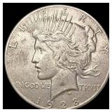 1928 Silver Peace Dollar CLOSELY UNCIRCULATED